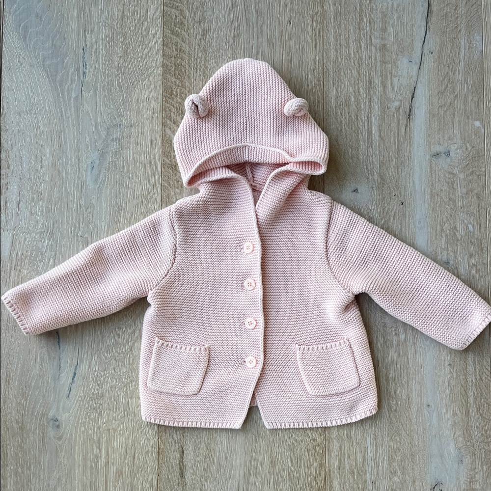 Baby Gap Pink Knit Baby Hoodie
